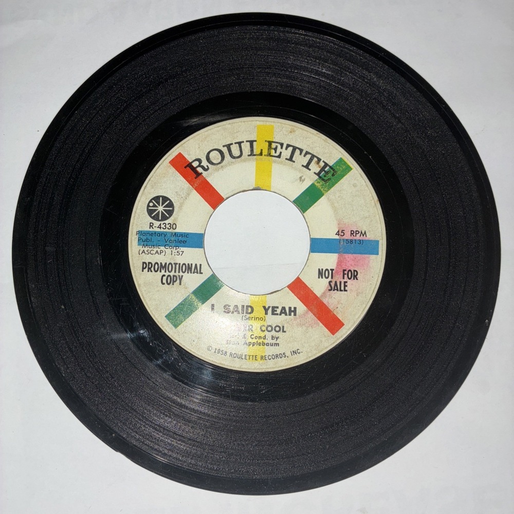 Oliver Cool I Said Yeah Give Me The Summertime Roulette 45RPM R-4330 1958 7"